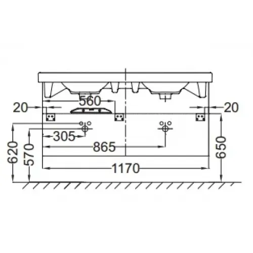 Модуль с раковиной Odeon Up 120 см, серый антрацит, подвесная, двойная раковина, раковина-столешница, 3 ящика, плавное закрывание, подвесной монтаж E4730-00+EB892-N14 Jacob Delafon