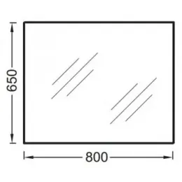 Зеркало Ola 80х65 см EB1098-RU Jacob Delafon