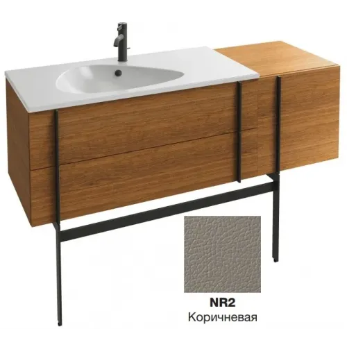 Модуль под раковину Nouvelle Vague 145х50,8х45,2 см, коричневая кожа EB3037-NR2 Jacob Delafon