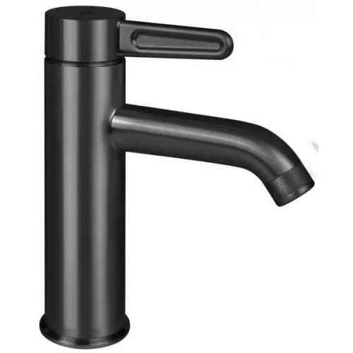 Смеситель для умывальника Nouvelle Vague матовый черный, антикальк, чёрный цвет, неповоротный излив, с донным клапаном E78335-BLV Jacob Delafon