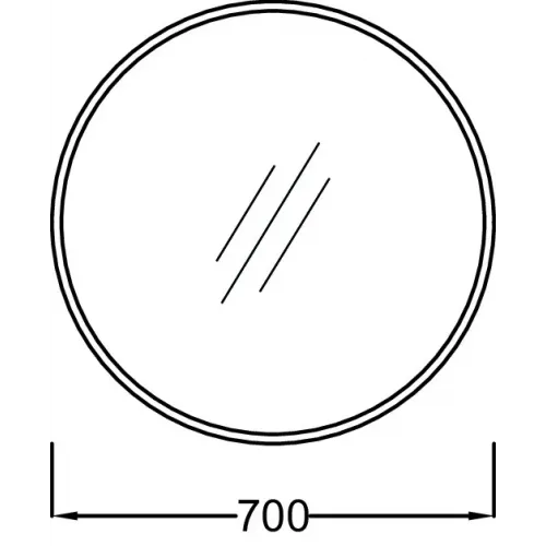 Зеркало Odeon Rive Gauche 70х70 см, с белой рамой из МДФ EB1177-00 Jacob Delafon
