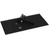 Встраиваемая сверху раковина Nouvelle Vague 100х51,5 см, матовый черный, стекло, с отв. под смеситель EB3021-DE2 Jacob Delafon
