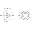 Форсунка для бокового душа WaterTile 27 выпускных отверстий E8013-CP Jacob Delafon