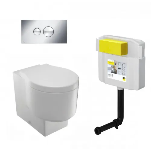 Комплект с инсталляцией Formilia Viragio глянец, с микролифтом E4772-00+596323+622220 Jacob Delafon