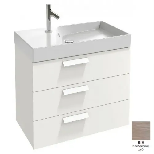 Модуль под раковину Rythmik 79,5х36х63,4 см, 3 выдвижных ящика, квебекский дуб EB1308-E10 Jacob Delafon