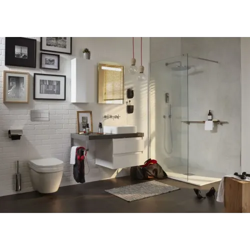 Модуль под раковину Parallel 80х50х44,6 см, белый блестящий, 2 выдвижных ящика с отверстием для сифона EB1703-N18 Jacob Delafon