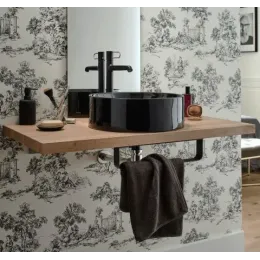 Накладная раковина Vox 42х42х20,3 см, санфарфор, черный глянцевый E14800-7 Jacob Delafon