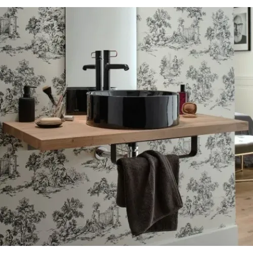 Накладная раковина Vox 42х42х20,3 см, санфарфор, черный глянцевый E14800-7 Jacob Delafon