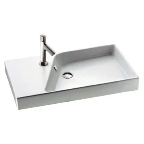 Подвесная раковина Formilia Rythmik 80х46х8,5 см, санфарфор EXO112-00 Jacob Delafon