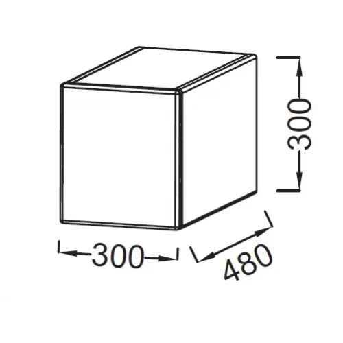 Тумба для ванной Terrace белый блестящий, 1 ящик «открытие нажатием»., подвесной монтаж 30х48 см EB1744-G1C Jacob Delafon