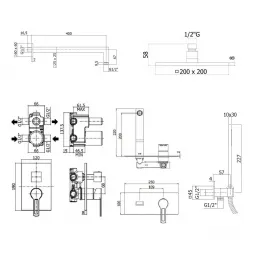 Комплект смесителей PAFFONI Ringo KITRIN018NO105