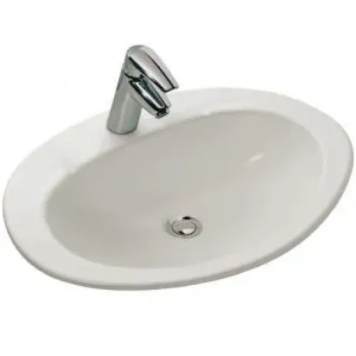 Встраиваемая сверху раковина Ovaledessus 63х48 см, санфарфор, с отв. под смеситель E1273-00 Jacob Delafon