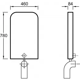 Бачок скрытого монтажа Общая категория тонкий E4315-NF Jacob Delafon