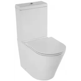 Унитаз-компакт Rodin 37,5х66,5 см, нижняя подводка, универсальный выпуск, безободковый, без сиденья ETAB232-00+UJAB102-00 Jacob Delafon