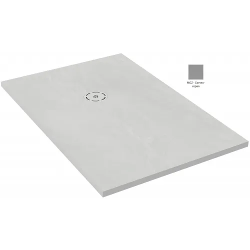 Поддон Singulier 140х90х3 см, светло-серый, антискользящее покрытие, Neoroc, прямоугольный E67025-MGZ Jacob Delafon