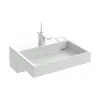 Подвесная раковина Terrace 60х49х8,9 см, c подсветкой. система слива freedrain, с отверстием для смесителя, санфарфор EXE9112-00 Jacob Delafon