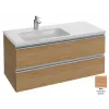 Модуль под раковину Vox 100х46х45,2 см, ореховое дерево, 2 ящика, под левостороннюю раковину, встроенные ручки EB2025-RA-E16 Jacob Delafon