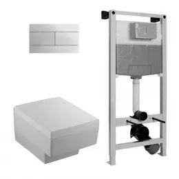 Комплект с инсталляцией Terrace с микролифтом EDA102-00+E70019-00+E4316-CP+E5504-NF Jacob Delafon