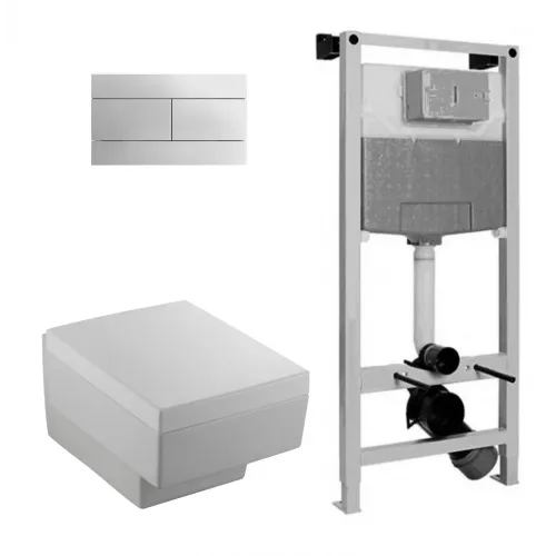 Комплект с инсталляцией Terrace с микролифтом EDA102-00+E70019-00+E4316-CP+E5504-NF Jacob Delafon