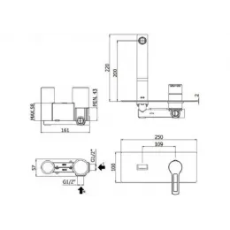 Смеситель для раковины Paffoni Ringo RIN105CR