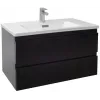 Модуль под раковину Madeleine 80х46х45 см, 2 ящика, встроенные ручки, черный матовый EB2053-J53 Jacob Delafon