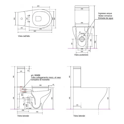 Комплект унитаза с крышкой GALASSIA KIT EDEN 7217 Slim