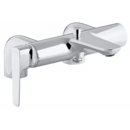 Смеситель на горизонтальную поверхность (деку) с изливом Aleo+ рычажный, с выходом на душ (без лейки), на 2 отв. E72320-CP Jacob Delafon