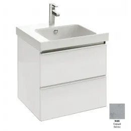 Модуль под раковину Odeon Up 57х48,5х53 см, 2 ящика, серый бетон EB878-N26 Jacob Delafon