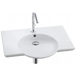 Подвесная раковина Spherik 70х54,5х7,5 см, одно отверстие для смесителя, санфарфор E4492-00 Jacob Delafon