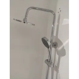 Душевая система без излива Brive выставочный образец, 5 режимов, 20 см, round, верхний душ, с лейкой E24329-CP/У Jacob Delafon