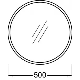 Зеркало Odeon Rive Gauche 50х50 см, медь EB1176-CPR Jacob Delafon