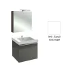 Комплект мебели для ванной Odeon Up 60 см, белый меламин, 1 выдвижной ящик, с подсветкой, с подсветкой, подвесной монтаж E4778-00+EB795DRU-N18+EB877-N18 Jacob Delafon