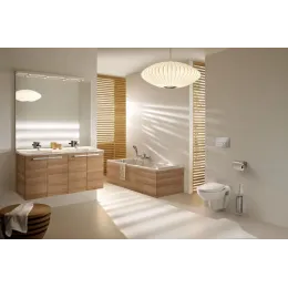 Модуль с раковиной Struktura 120 см, серый антрацит, 4 дверцы, меламиновая полочка, с 2 отверстиями под смеситель, подвесной монтаж EXF112-00+EB1283-N14 Jacob Delafon