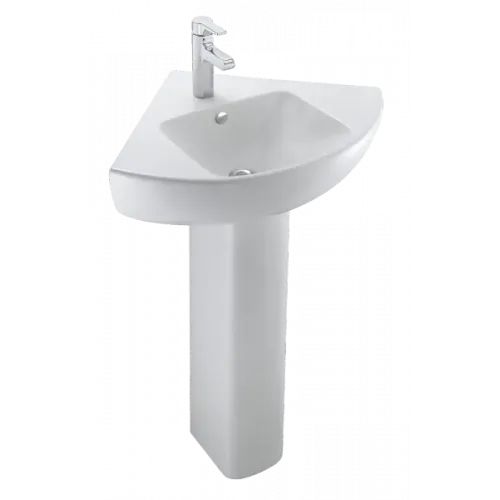 Подвесная раковина Odeon Up 50х50х15 см, с отверстием для смесителя, санфарфор, угловая E4710-00 Jacob Delafon