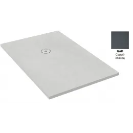 Поддон Singulier 170х90х3 см, антискользящее покрытие, серый сланец, Neoroc, прямоугольный E67028-NAD Jacob Delafon