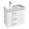 Модуль под раковину Rythmik 79,5х36х63,4 см, белый блестящий меламин, 3 выдвижных ящика EB1308-N18 Jacob Delafon