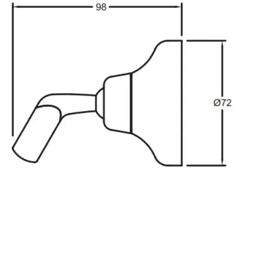 Держатель для лейки Fairfax поворотный E75093-CP Jacob Delafon