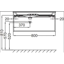 Модуль с раковиной Nouvelle Vague 81 см, коричневая кожа, подвесной монтаж EB3030-NR2+EXAR112-Z-00 Jacob Delafon