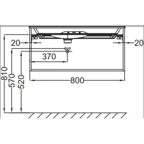 Модуль с раковиной Nouvelle Vague 81 см, коричневая кожа, подвесной монтаж EB3030-NR2+EXAR112-Z-00 Jacob Delafon