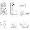 Комплект унитаза с инсталляцией Struktura compact, с микролифтом, с кнопкой E21747RU-00 Jacob Delafon