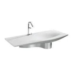 Комплект мебели для ванной Stillness 120 см, натуральный дуб, с отверстием для ручки донного клапана, с подсветкой, подвесной монтаж E1292-00+EB2007-NF+EB2002-P6 Jacob Delafon