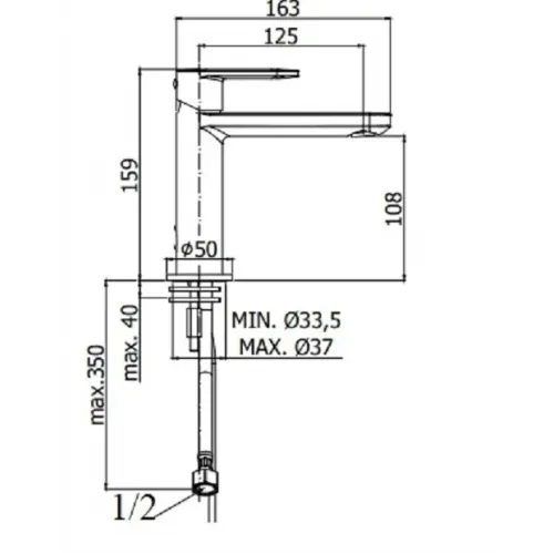 Смеситель для раковины Paffoni Candy CA071HCR
