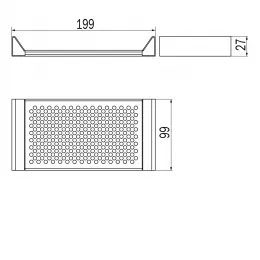 Модуль корзинки для рейлинга INDA INDISSIMA BARRA A8851NNE