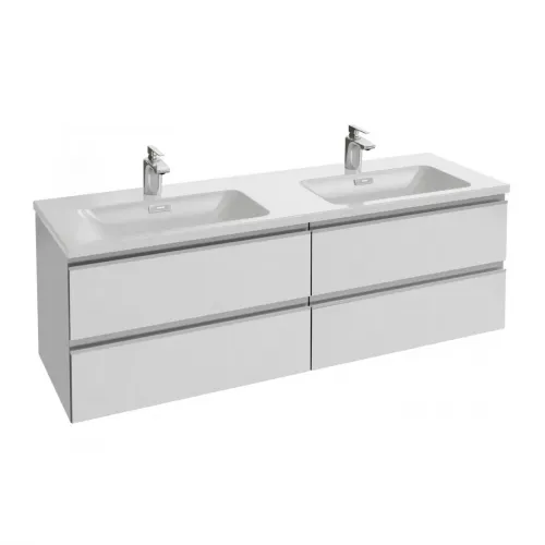 Модуль с раковиной Vox 140 см, серый антрацит, подвесной монтаж EB2100-DD1+EB2020-RA-442 Jacob Delafon