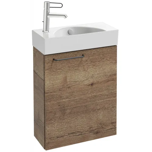 Модуль под раковину Odeon Rive Gauche 48,5х21,3х59,1 см, правосторонний, дуб табак, ручка чёрная EB2581D-R9-E52 Jacob Delafon