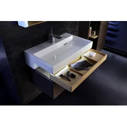 Модуль под раковину Terrace 120х48х38 см, ледяной коричневый лак, верхний ящик из цельного дерева, система push-to-open EB1188-N23 Jacob Delafon