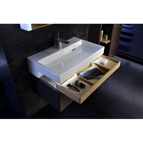 Модуль под раковину Terrace 120х48х38 см, ледяной коричневый лак, верхний ящик из цельного дерева, система push-to-open EB1188-N23 Jacob Delafon