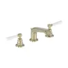 Смеситель для раковины на 3 отверстия Cleo золото, с донным клапаном E24305-BGG Jacob Delafon