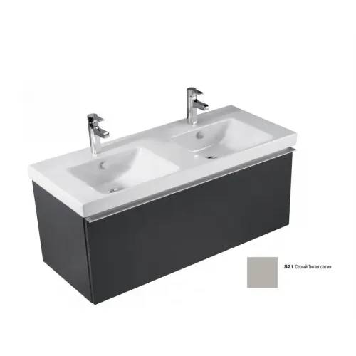 Модуль под раковину Odeon Up 117х48,5х45 см, 1 ящик, серый титан сатин EB887-S21 Jacob Delafon