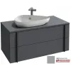 Модуль под раковину Nouvelle Vague 100х51,2х46,8 см, пепельный матовый, 2 ящика с доводчиками EB3040-M77 Jacob Delafon